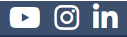 Logo von YouTube, Instragram und LinkedIn