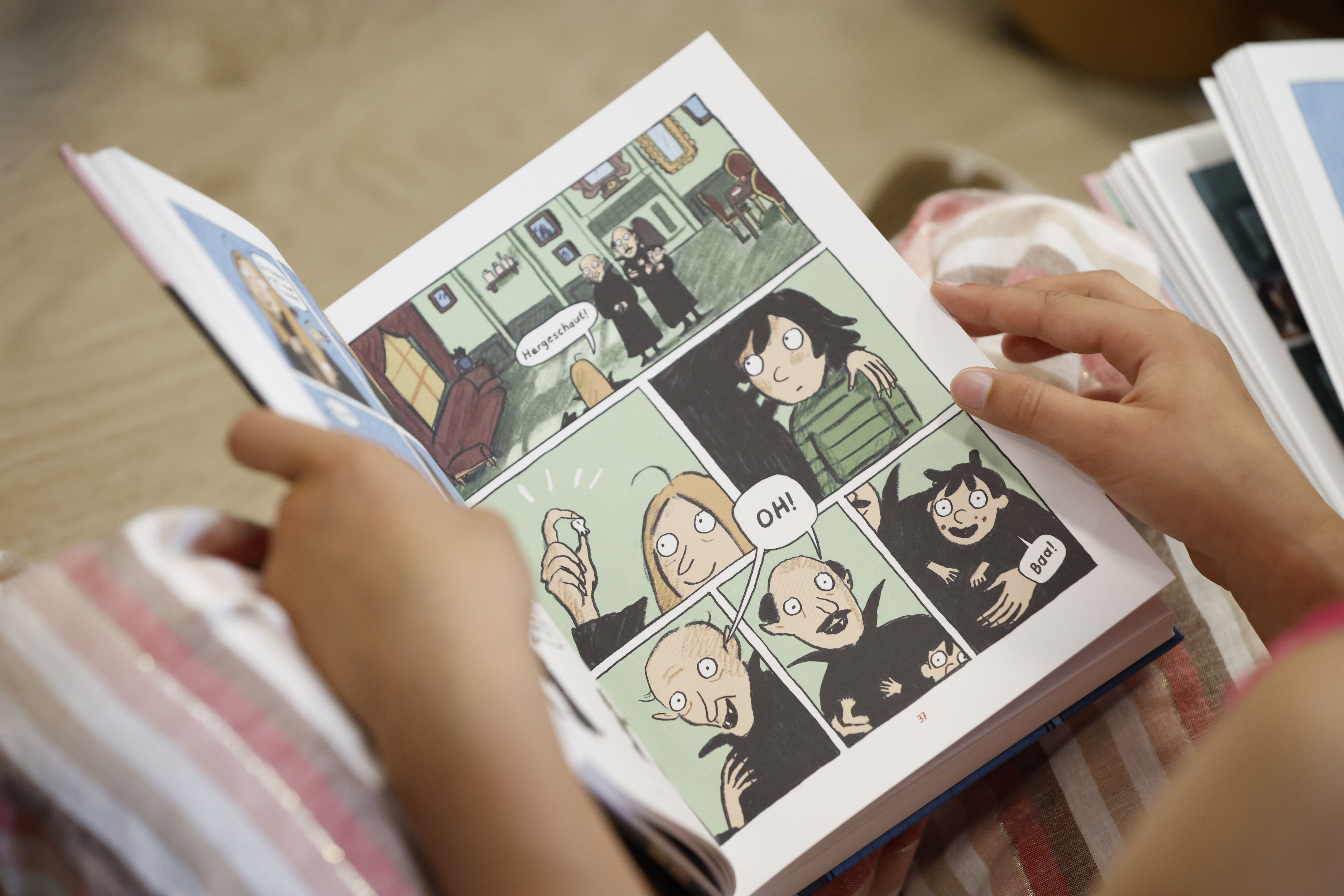 Aufgeschlagene Seite im prämierten Buch