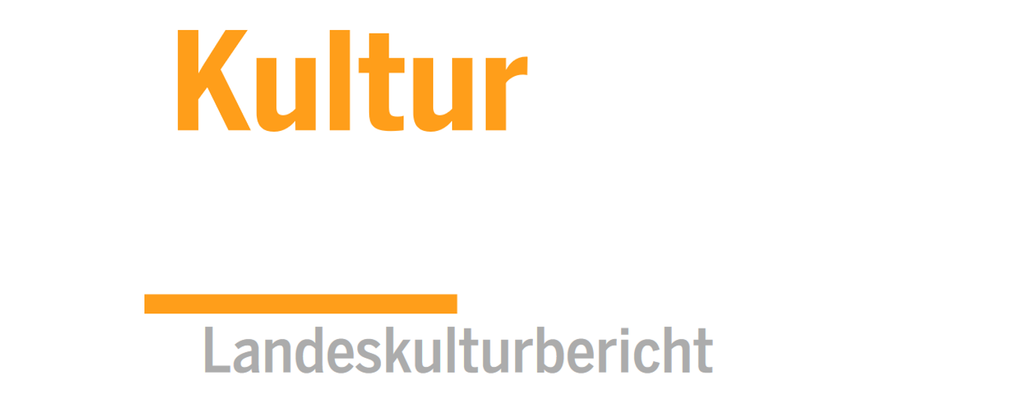 Titelblatt des Landeskulturbericht mit Schriftzug
