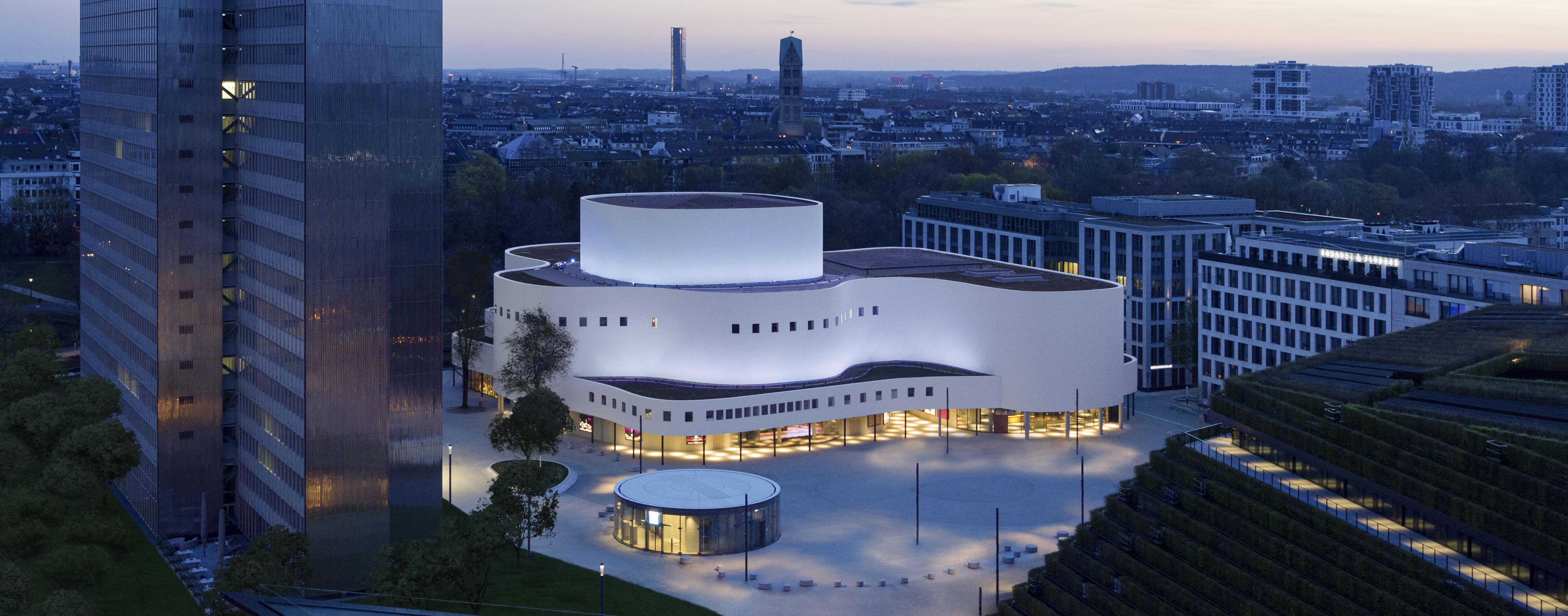 Blick auf das Düsseldorfer Schauspielhaus