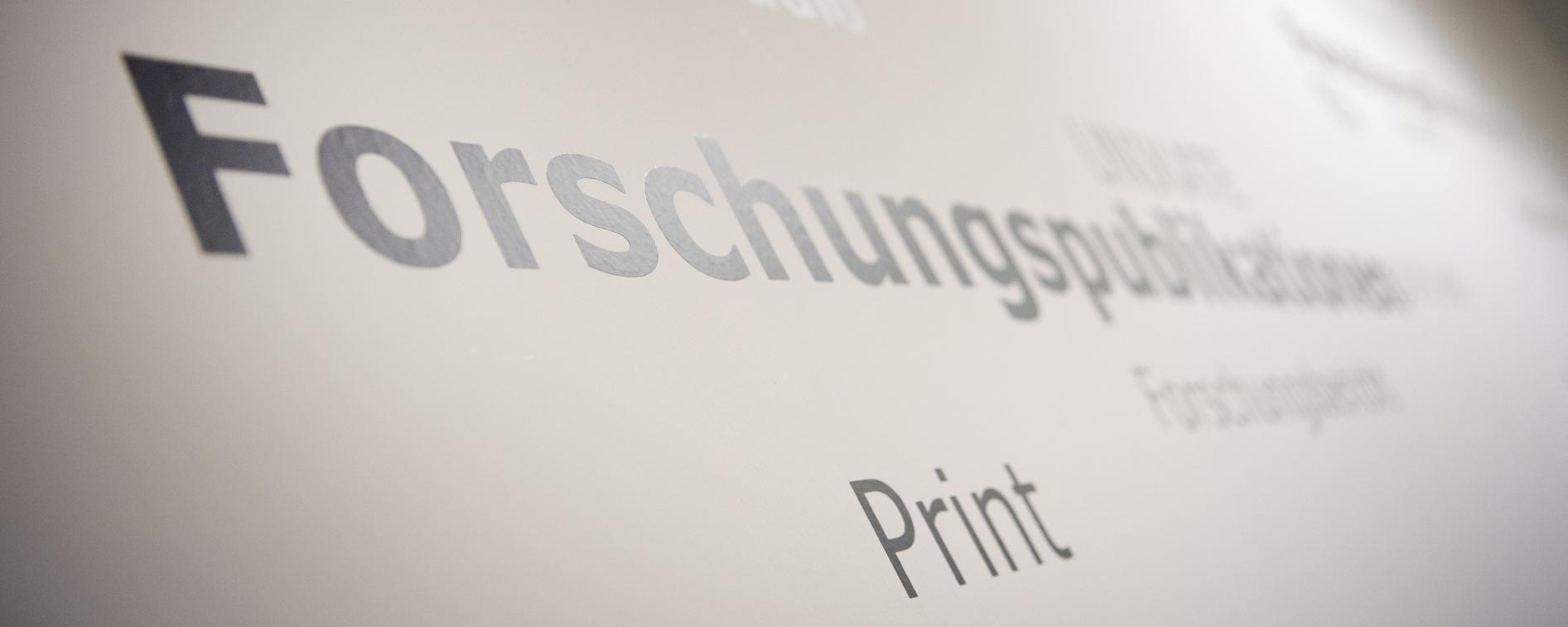Schriftzug Forschungspublikationen