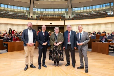 Gruppenfoto im Landtag