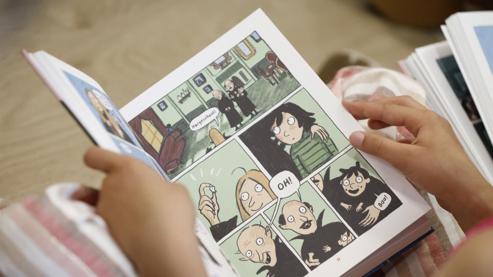 Aufgeschlagene Seite im prämierten Buch