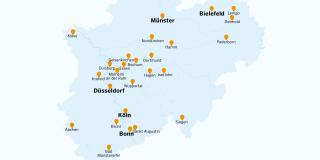 NRW_Karte mit Hochschulen