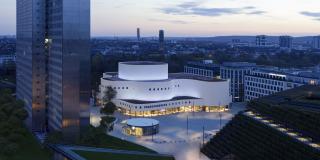 Blick auf das Düsseldorfer Schauspielhaus