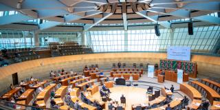 Blick in den Plenarsaal