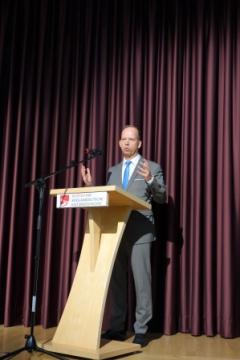 Heiko Hendriks spricht beim Jahresempfang 2018